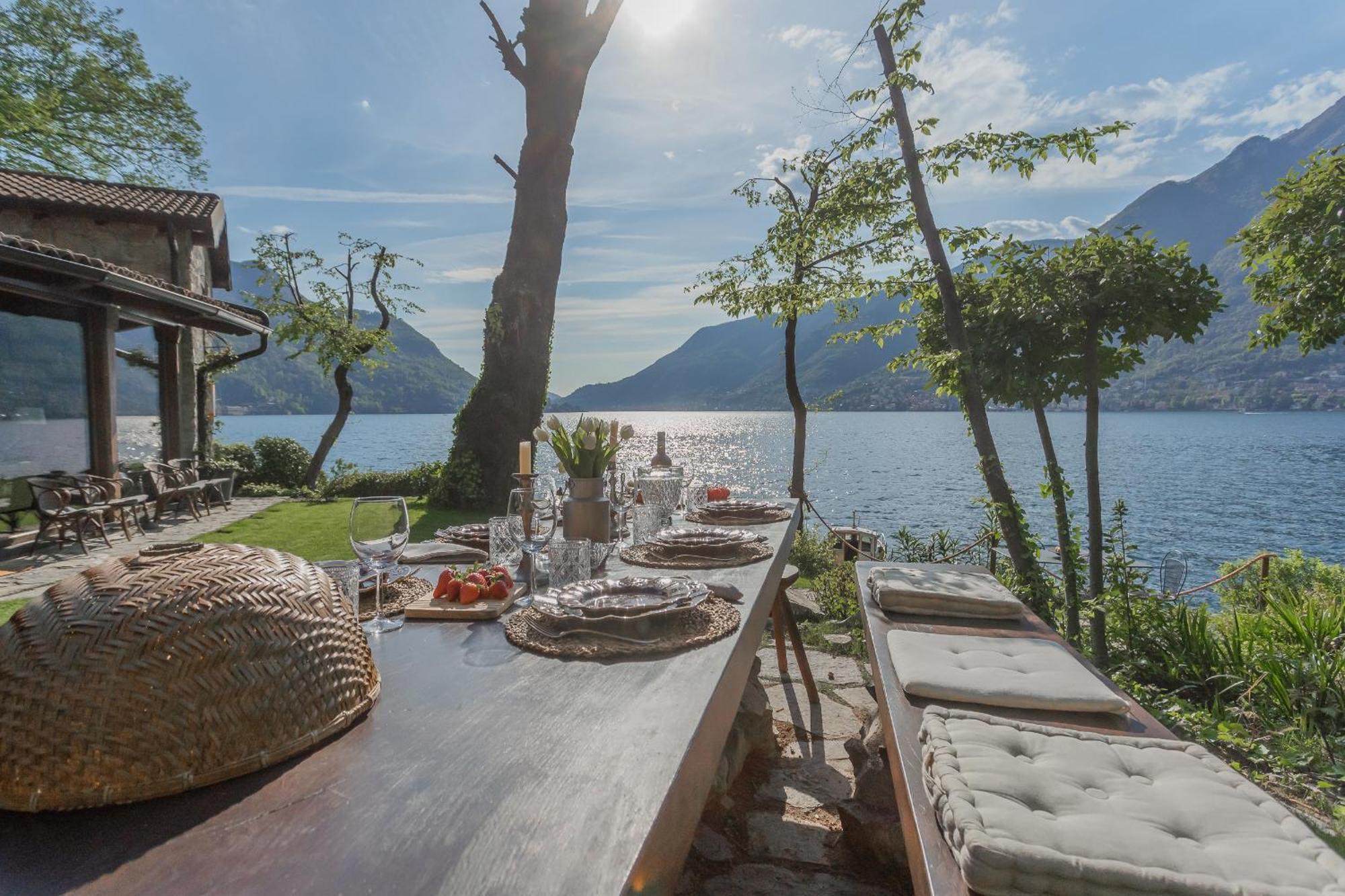 The Writer'S Nest Waterfront Villa By Rent All Como Faggeto Lario Екстер'єр фото