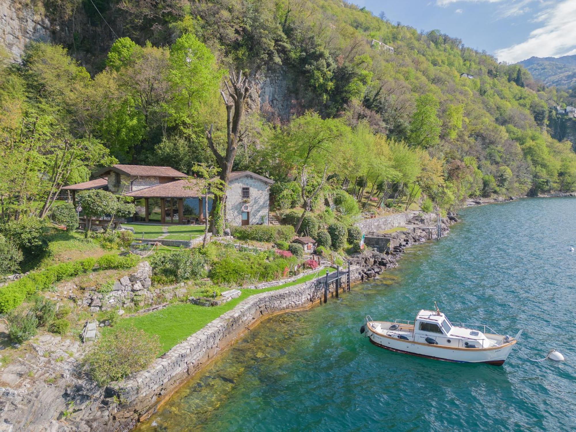 The Writer'S Nest Waterfront Villa By Rent All Como Faggeto Lario Екстер'єр фото